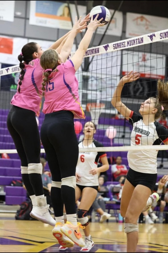 Brooke Barrois Volleyball - Sunrise Mountain HS - Block